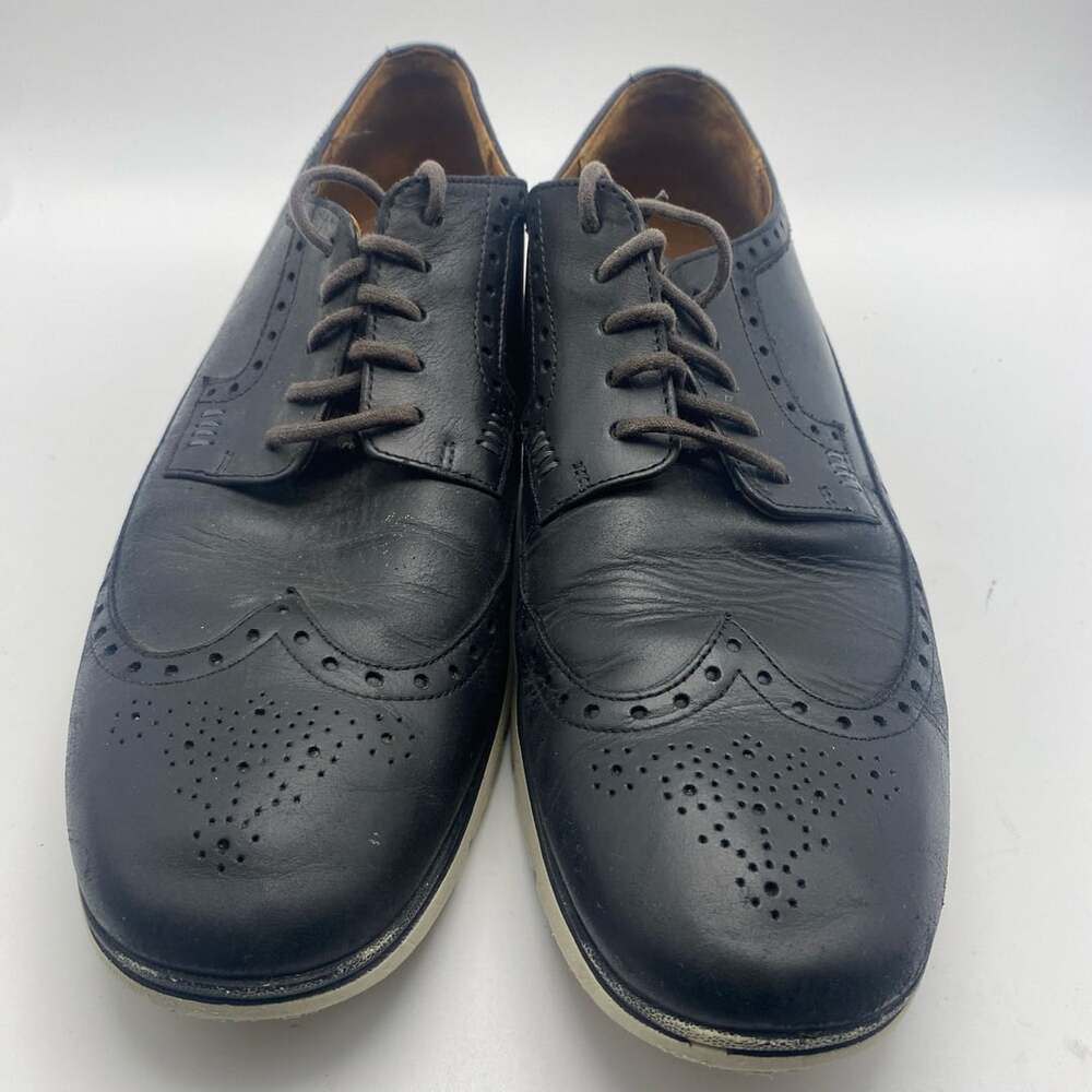 Timberland Black Leather Wingtip Brogue Oxford Shoes 10.5 (DS1027)